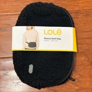 Lole Black Fleece Belt Bag